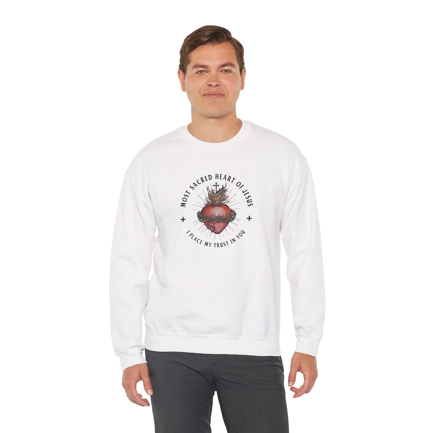 Most Sacred Heart of Jesus Unisex Crewneck Sweatshirt